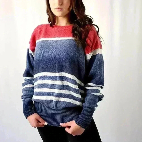 Ralph Lauren Sweaters - Ralph Lauren Oversized Chunky Striped Sweater - XL